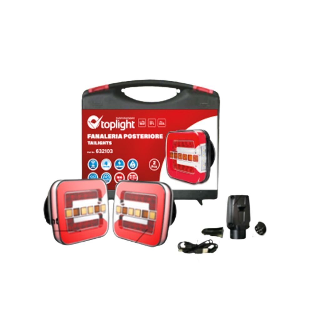 Magnetic and Wireless 4 Functions Led Trailer Light